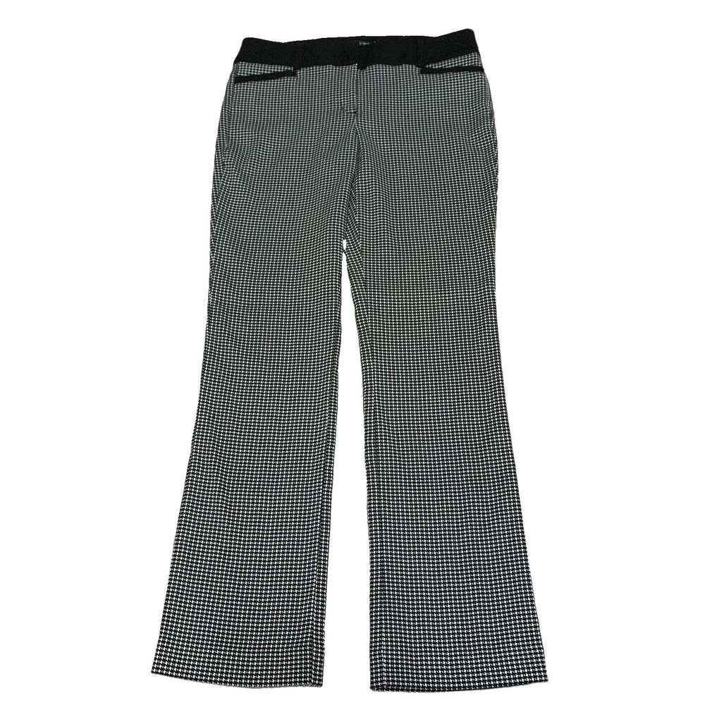 7th Avenue Design Studio NY&Co Womens Houndstooth Bootcut Dress Pants Size 8